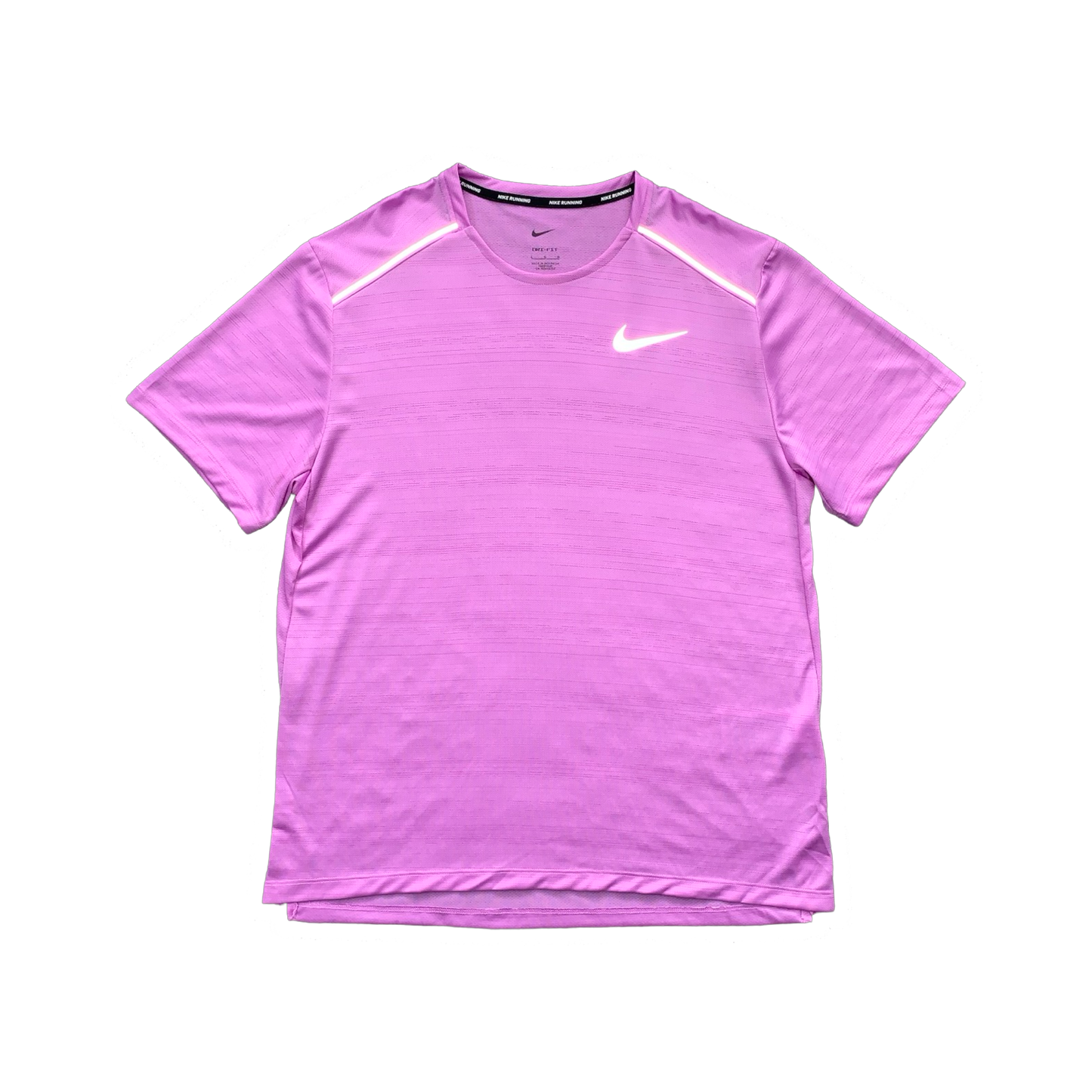 NIKE MILER 1.0 T-SHIRT & CHALLENGER SHORTS (5 INCH BRIEF LINING) - RUSH FUCHSIA & GREY