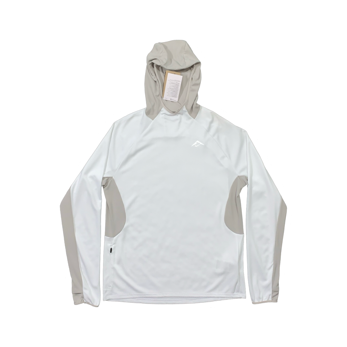 NIKE TRAIL UV LONG SLEEVE PULLOVER HOODIE - WHITE