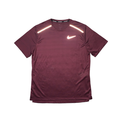 NIKE MILER 1.0 T-SHIRT - MAROON