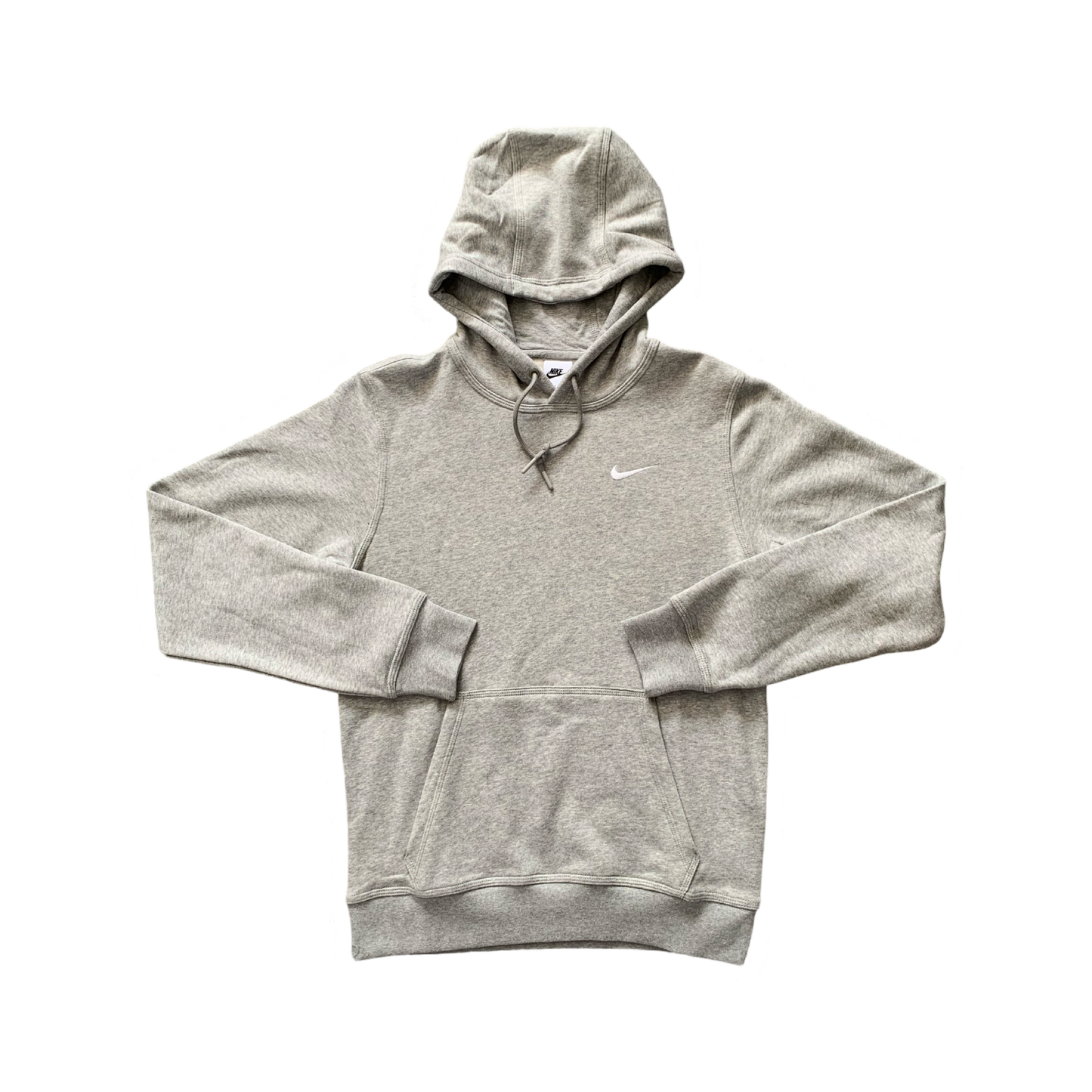 NIKE CLUB SWOOSH HOODIE - GREY