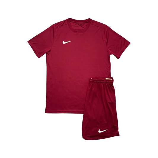 NIKE DRIFIT T-SHIRT & SHORTS - RED