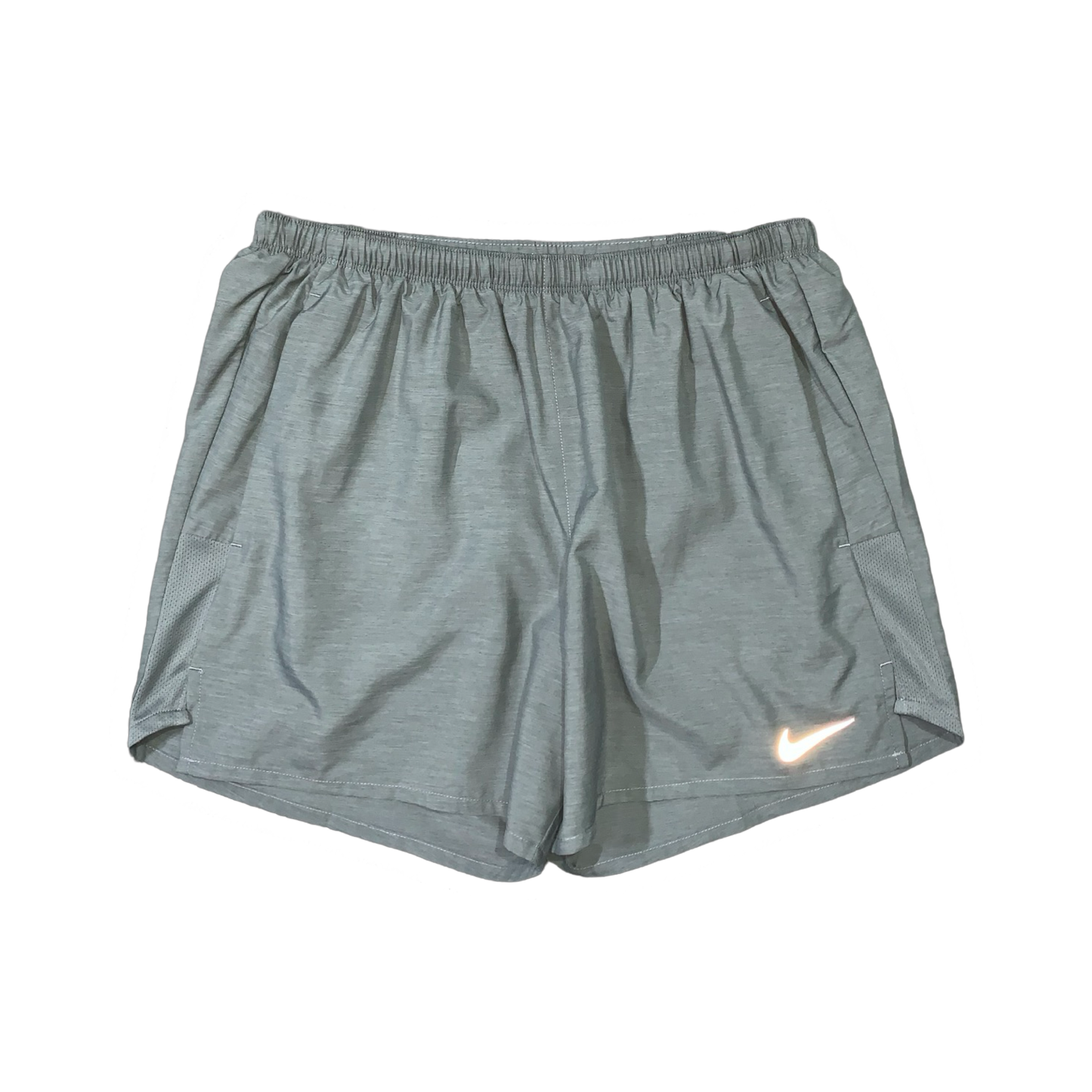 NIKE MILER 1.0 T-SHIRT & CHALLENGER SHORTS (5 INCH BRIEF LINING) - GREY