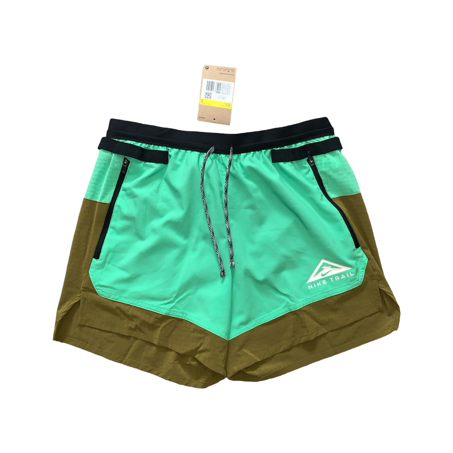 NIKE FLEX STRIDE TRAIL SHORTS (5 INCH BRIEF LINING) - GREEN