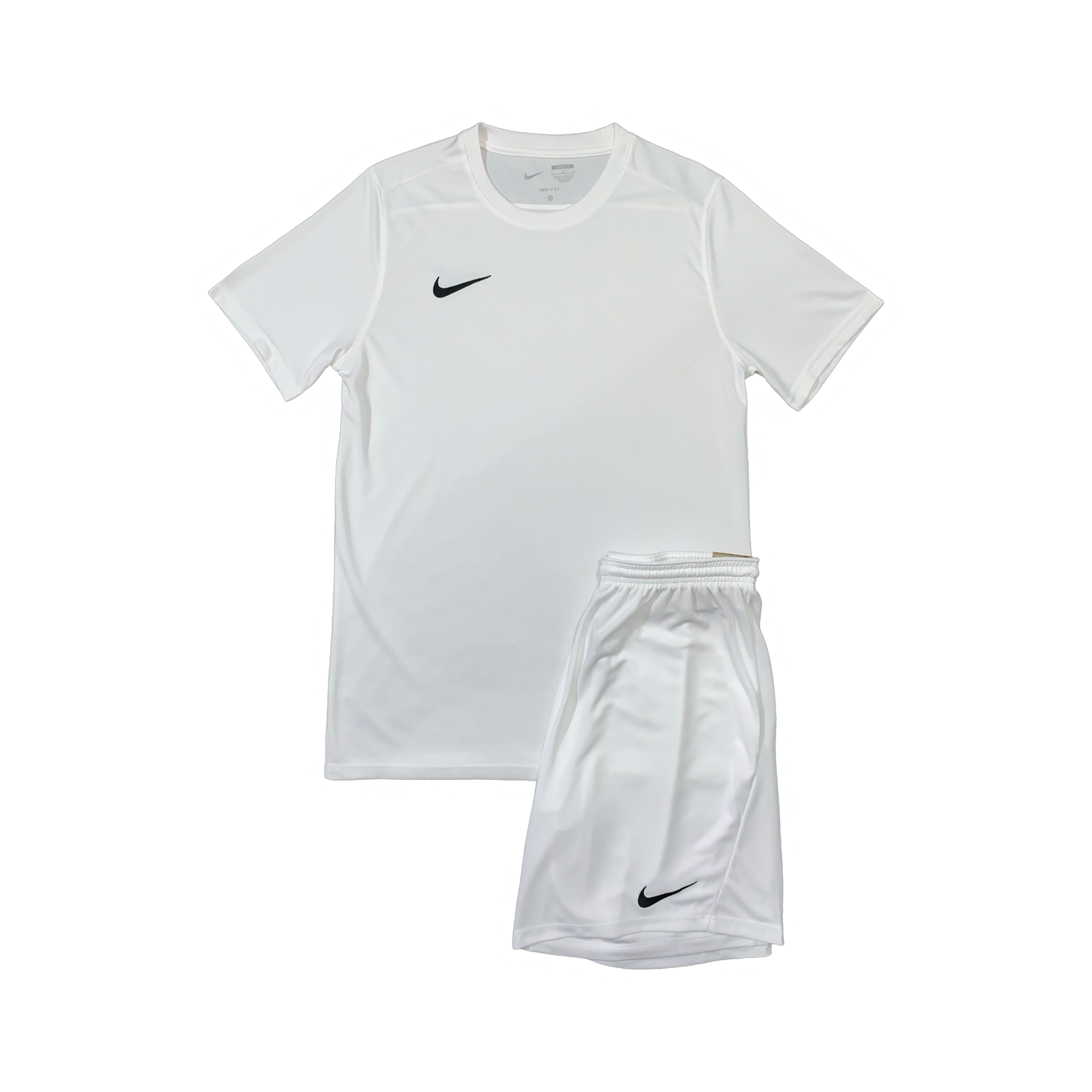 NIKE DRIFIT T-SHIRT & SHORTS - WHITE