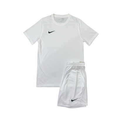 NIKE DRIFIT T-SHIRT & SHORTS - WHITE