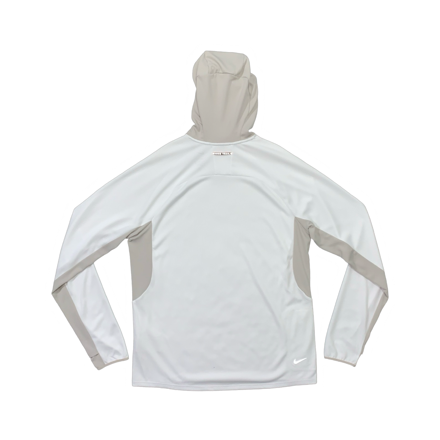 NIKE TRAIL UV LONG SLEEVE PULLOVER HOODIE - WHITE