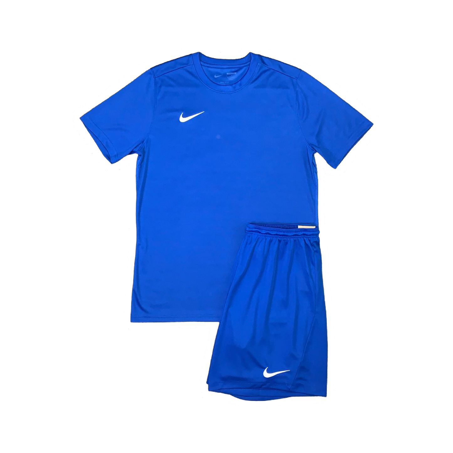 NIKE DRIFIT T-SHIRT & SHORTS - ROYAL BLUE