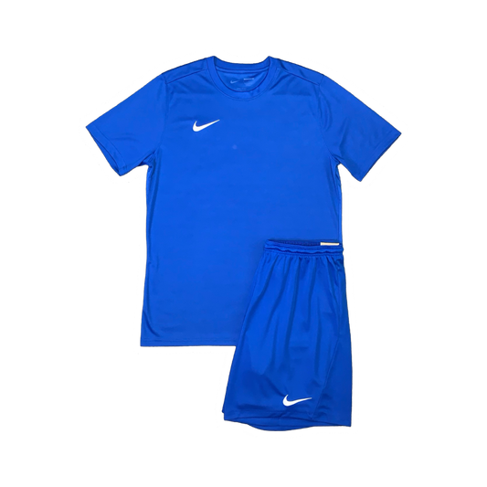 NIKE DRIFIT T-SHIRT & SHORTS - ROYAL BLUE