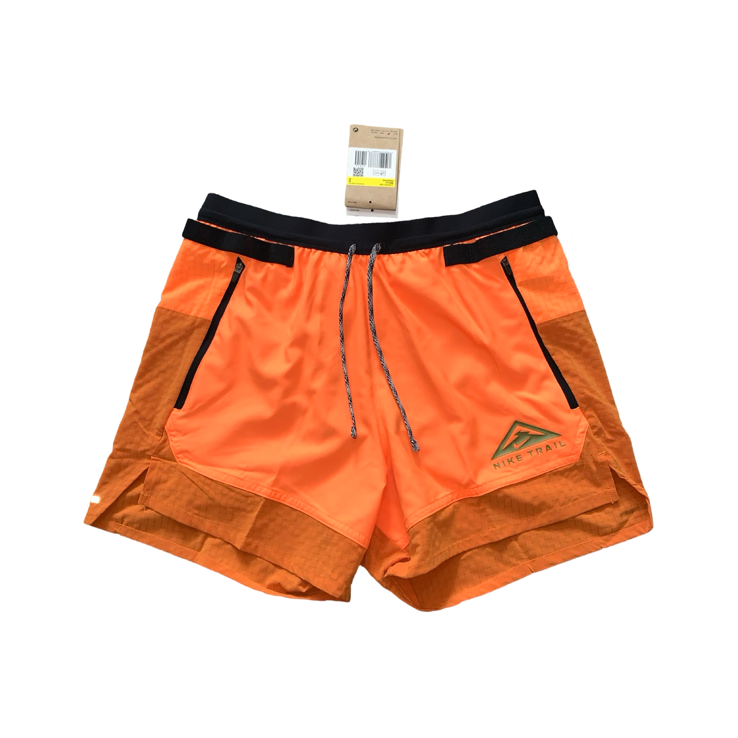 NIKE FLEX STRIDE TRAIL SHORTS (5 INCH BRIEF LINING) - ORANGE