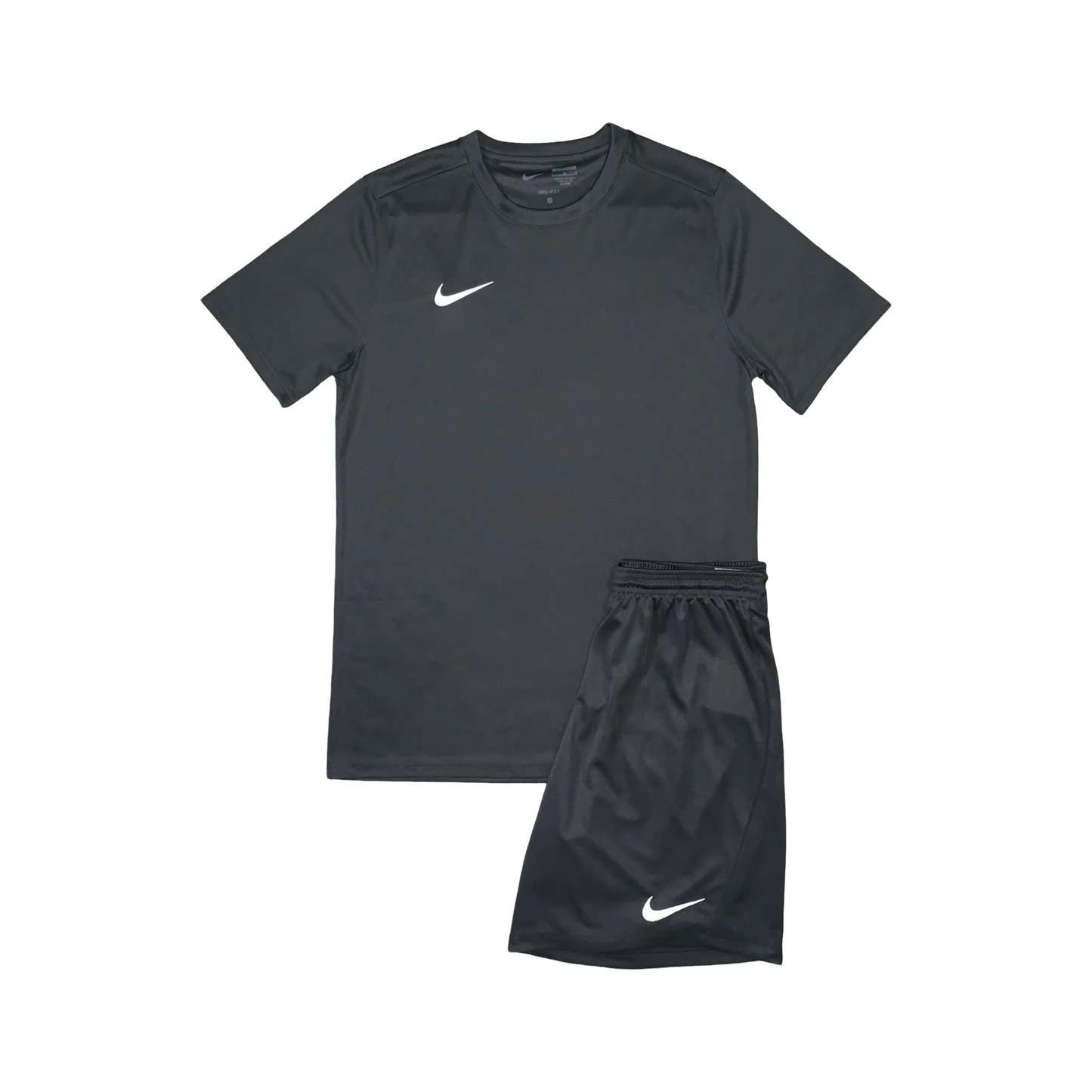 NIKE DRIFIT T-SHIRT & SHORTS - BLACK