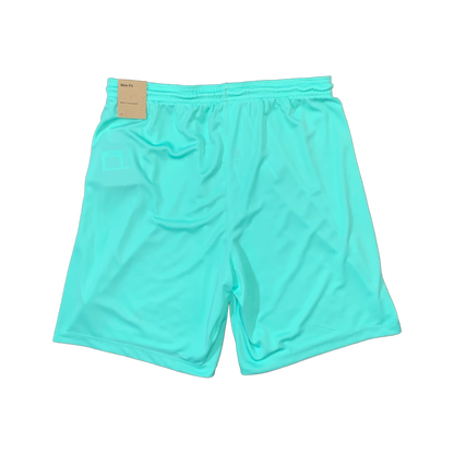 NIKE DRIFIT T-SHIRT & SHORTS - WHITE & HYPER TURQUOISE