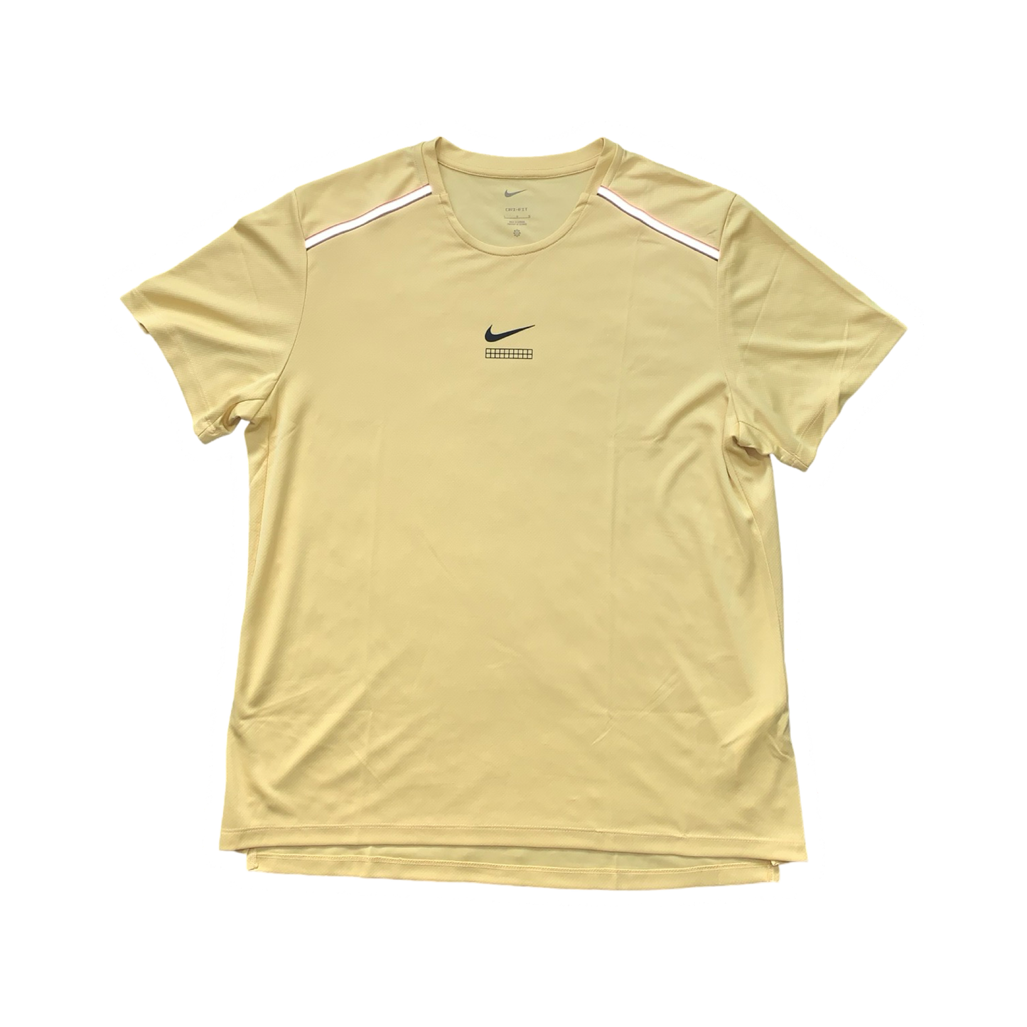 NIKE MILER GRAPHIC T-SHIRT - YELLOW