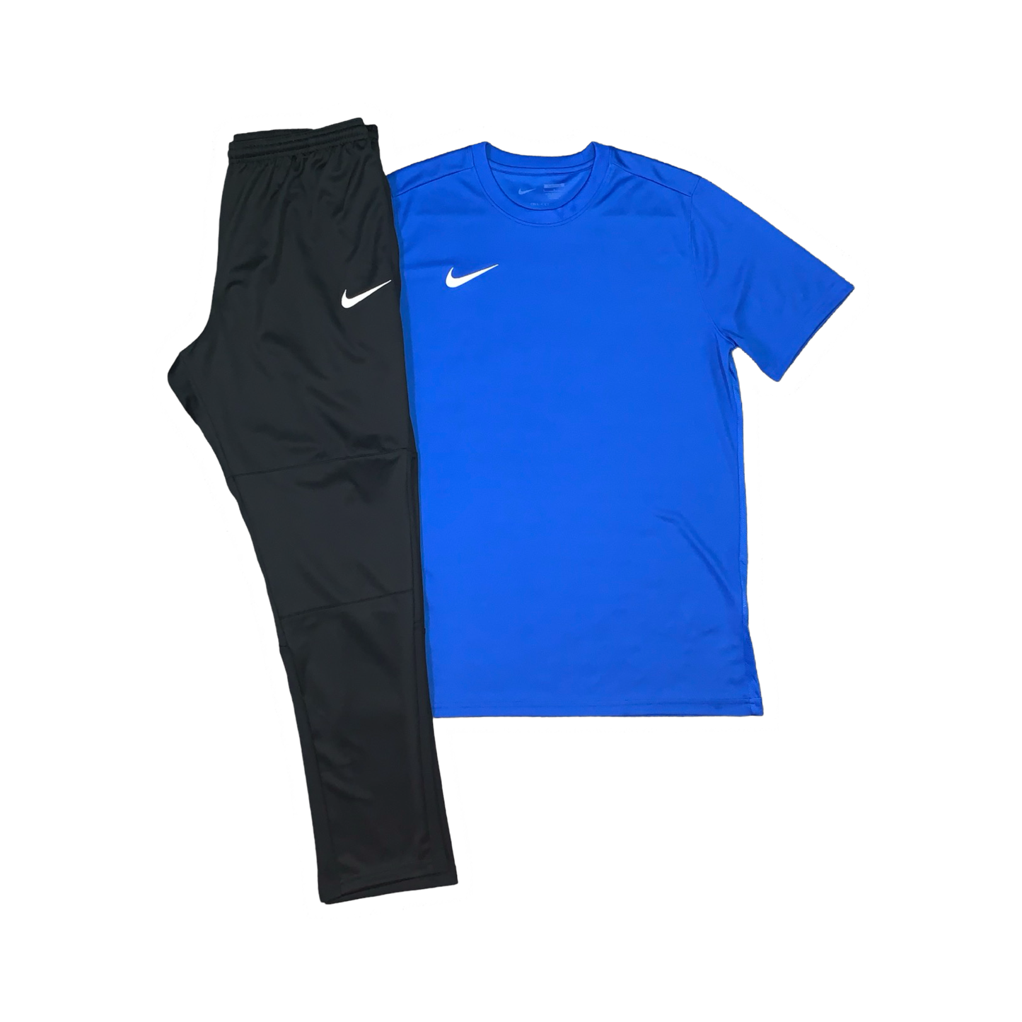 NIKE DRIFIT T-SHIRT & PANTS - ROYAL BLUE & BLACK