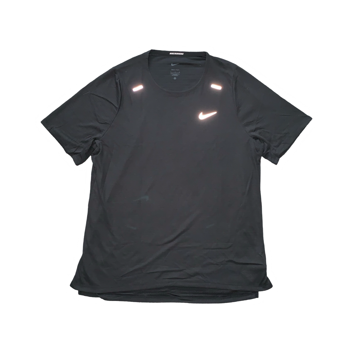 NIKE RISE 365 MILER T-SHIRT - BLACK