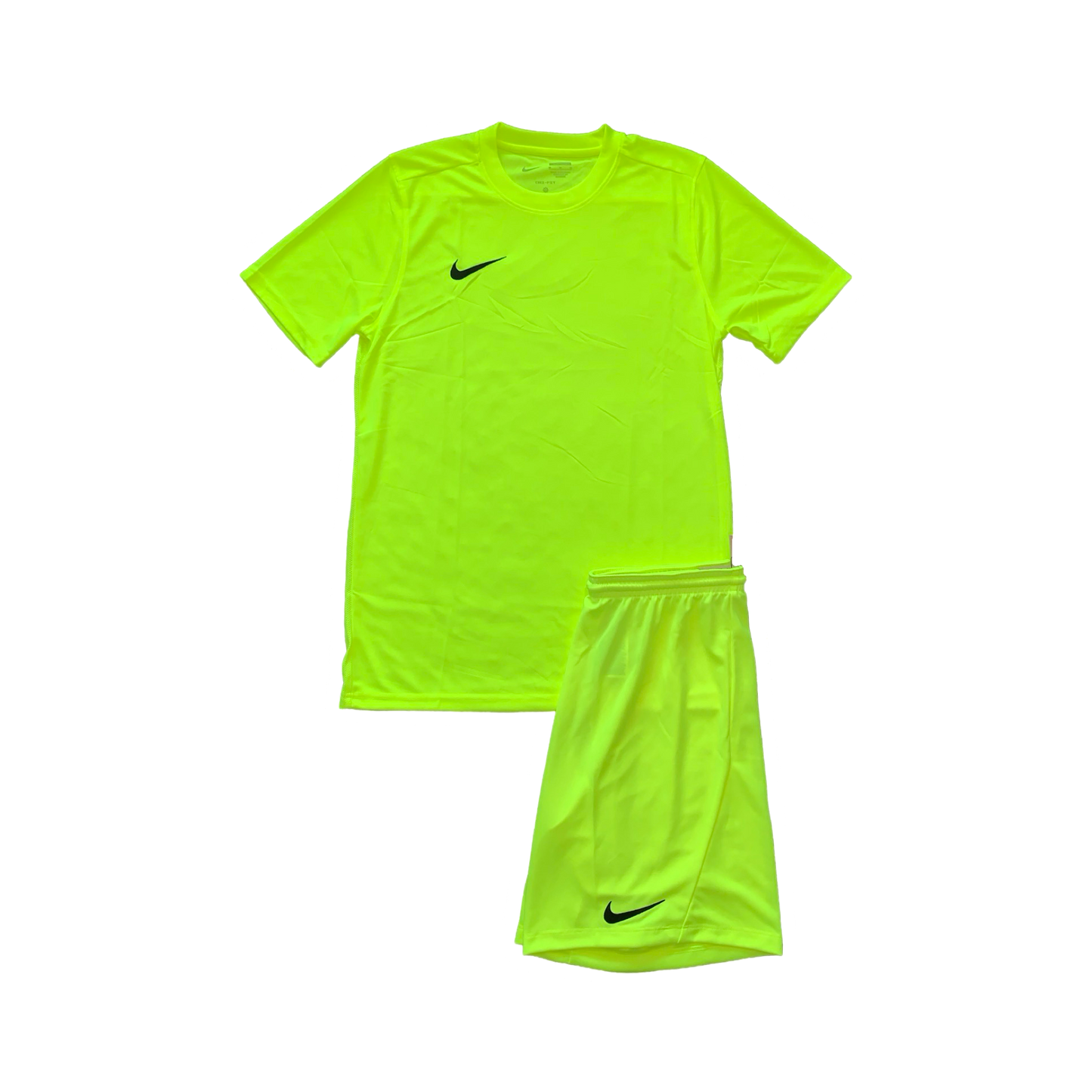 NIKE DRIFIT T-SHIRT & SHORTS - VOLT