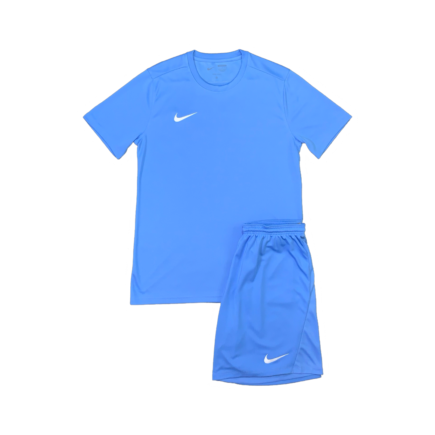 NIKE DRIFIT T-SHIRT & SHORTS - UNIVERSITY BLUE