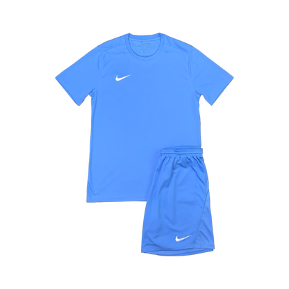 NIKE DRIFIT T-SHIRT & SHORTS - UNIVERSITY BLUE