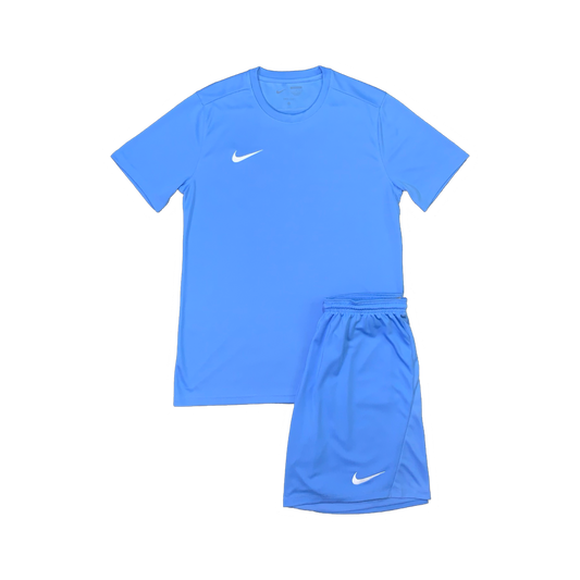 NIKE DRIFIT T-SHIRT & SHORTS - UNIVERSITY BLUE