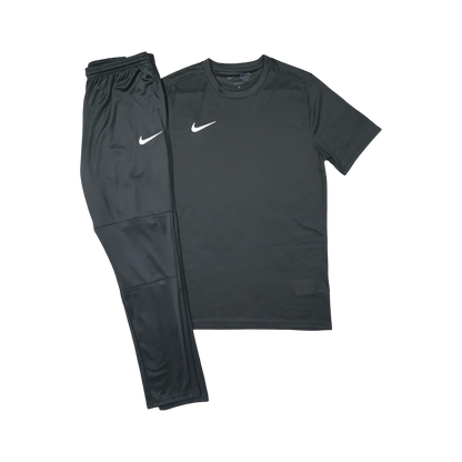 NIKE DRIFIT T-SHIRT & PANTS - BLACK