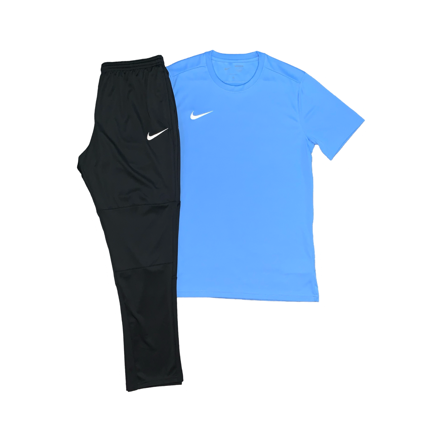 NIKE DRIFIT T-SHIRT & PANTS - UNIVERSITY BLUE & BLACK